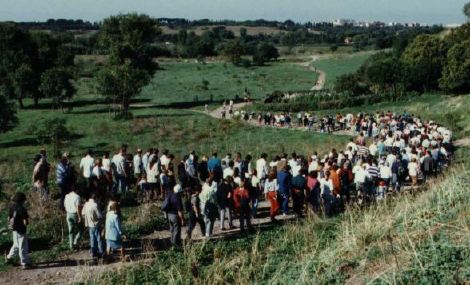 Una affollata visita al Parco