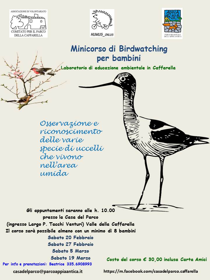 Corso per bambini di birdwatching