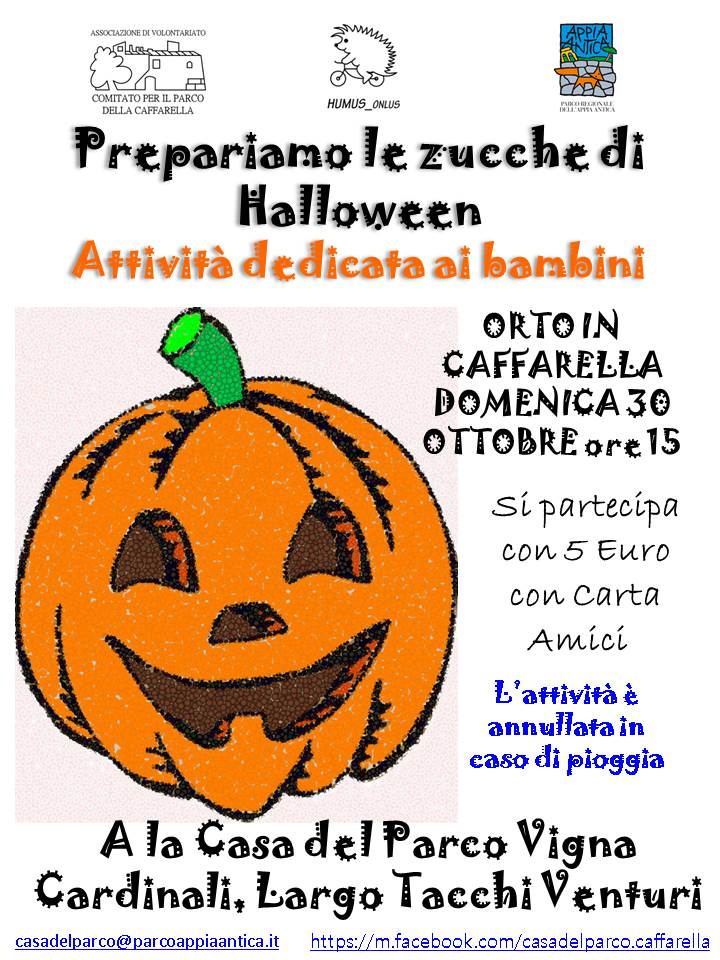 Locandina orto haloween