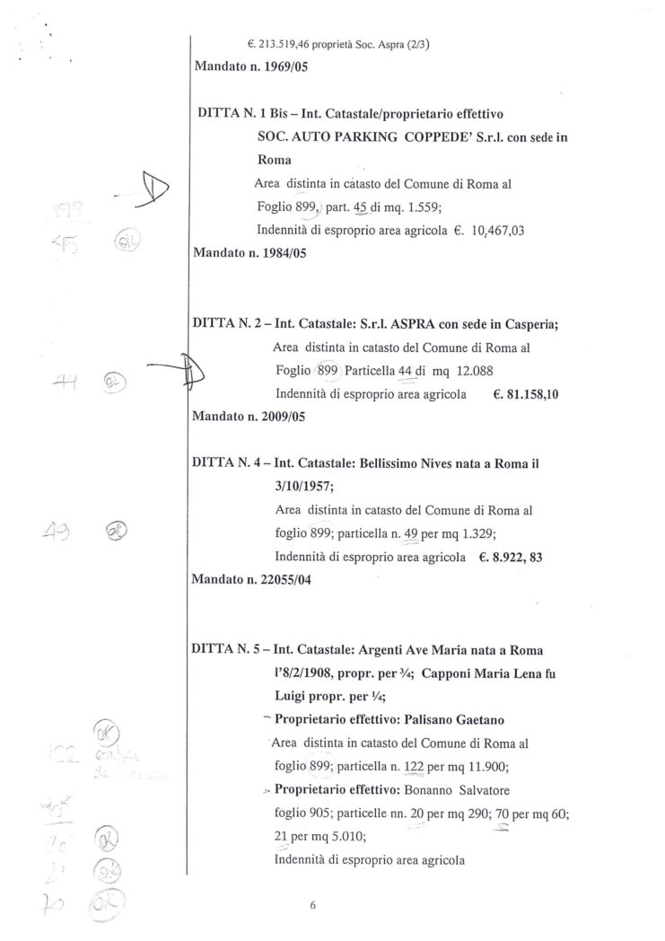 2005 Decreto esproprio Veltroni 13