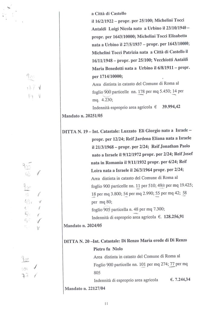 2005 Decreto esproprio Veltroni 2