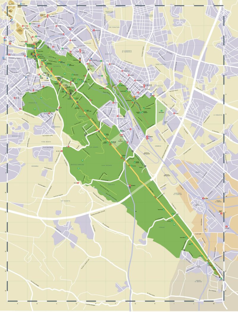 Mappa del Parco dellAppia Antica 002